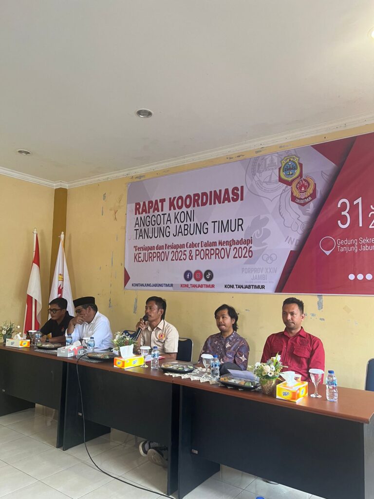 KONI Tanjab Timur Gaspol Persiapan! Target Porprov 2026 Jadi Kebanggaan Daerah